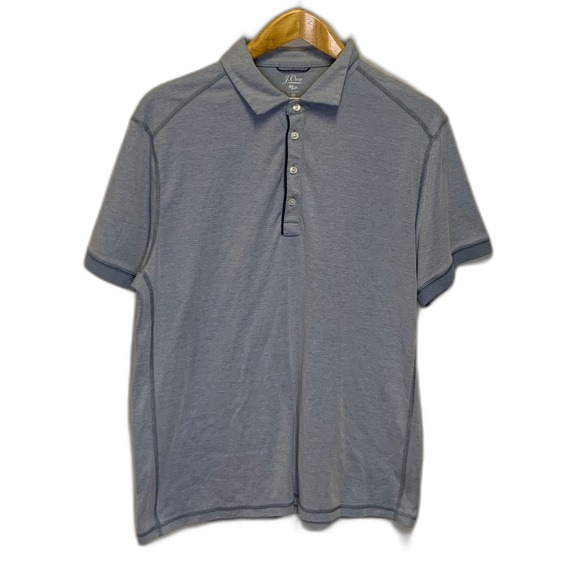 J. Crew Blue-Gray Classic Short Sleeve Polo Shirt Size XL - Picture 1 of 9